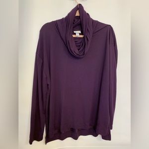 Beautiful purple cowl neck sweater. Size X